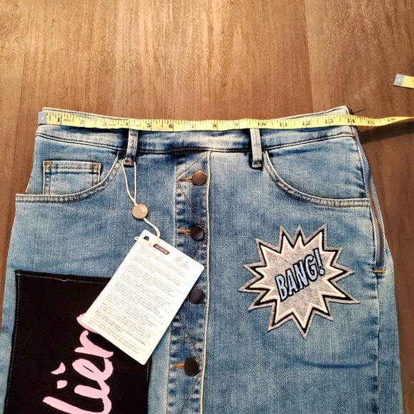 NWT - Le Volière Denim Pencil Skirt - Picture 13 of 16
